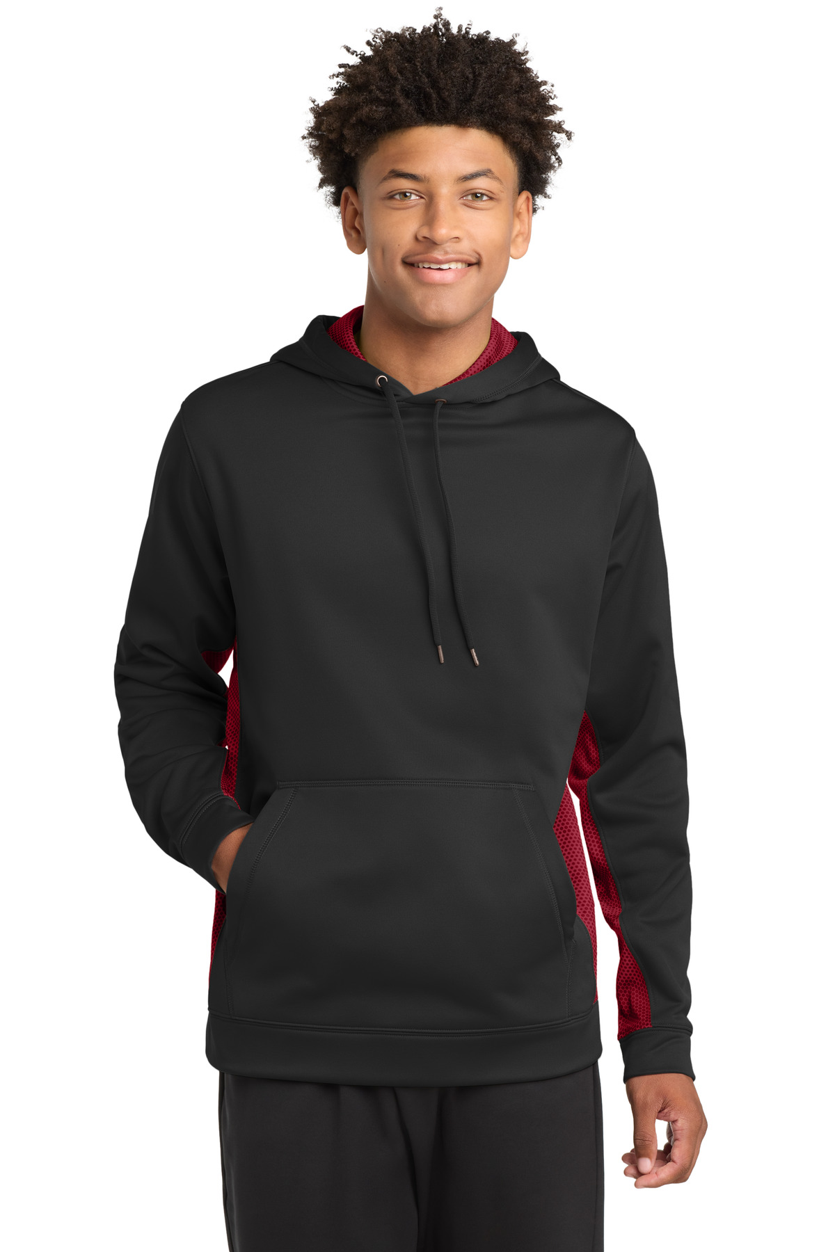 Sport-Tek Sport-Wick CamoHex Fleece Colorblock Hooded Pullover. ST239, custom hoodie or sweatshirt with logo imprint 29