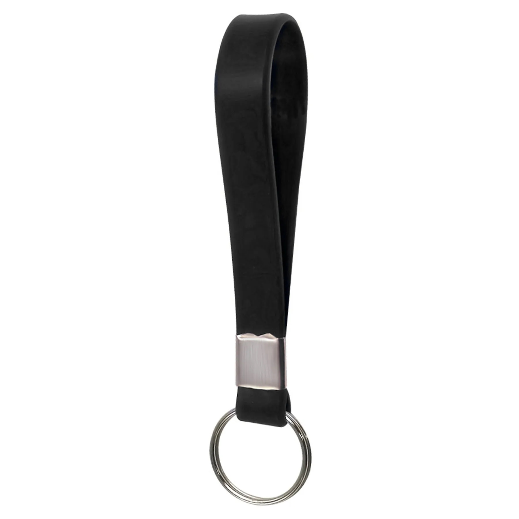 Screen Printed Silicone Wristband Keychain 8
