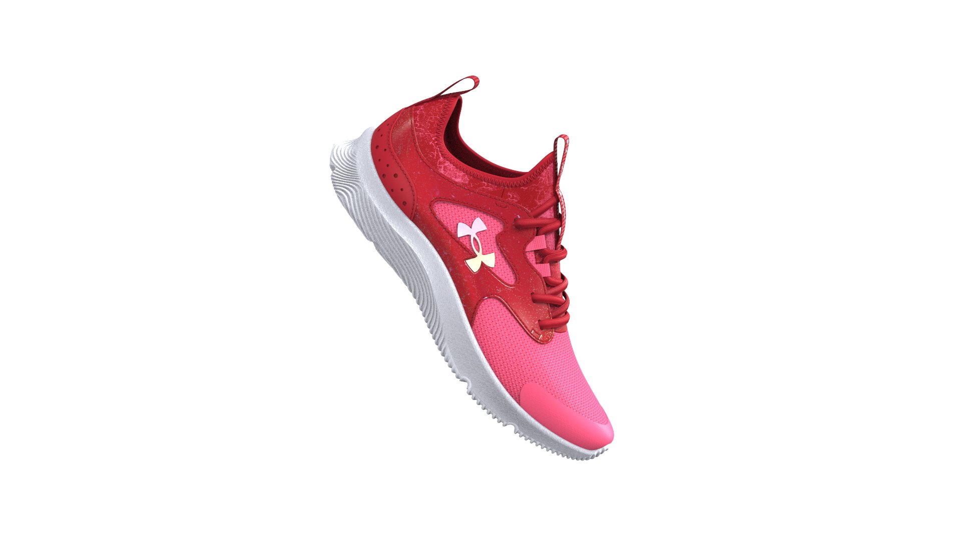 UA Infinity 2.0 AL Printed Girls' Pre-School Running Shoes, custom youth shirt with logo imprint 7