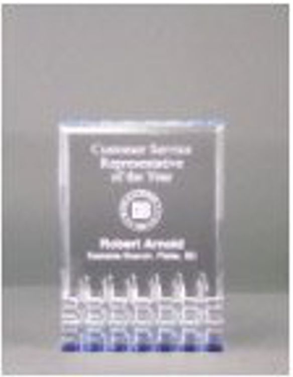 3.5" x 5" Blue Mirage Acrylic Award