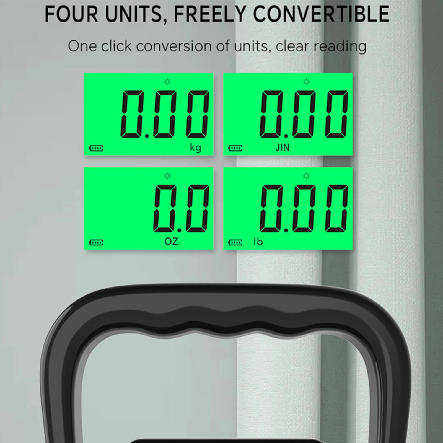 Digital Hanging Scale 132lb/60kg Fishing Luggage Weighing 7