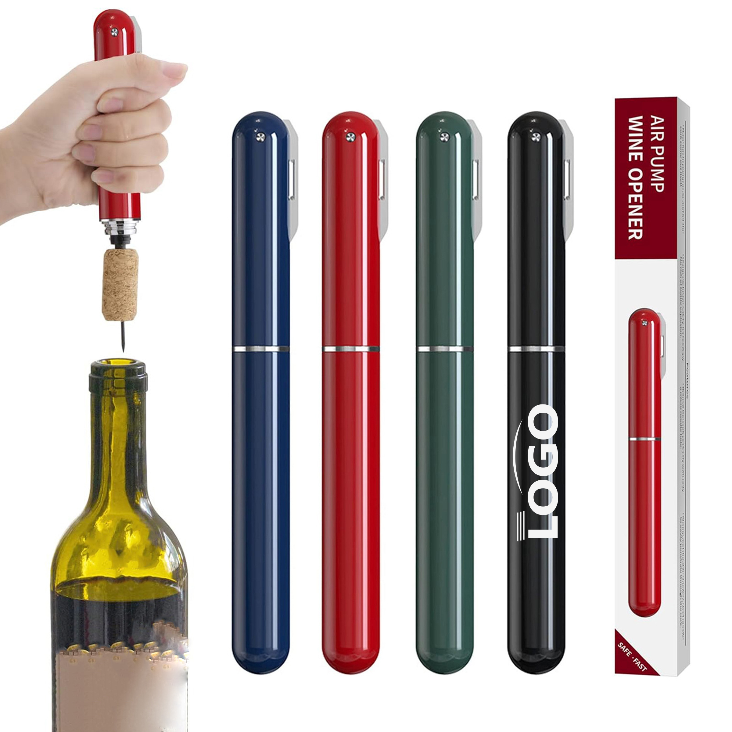 Air Pressure Wine Opener - Portable & Multifunctional 2