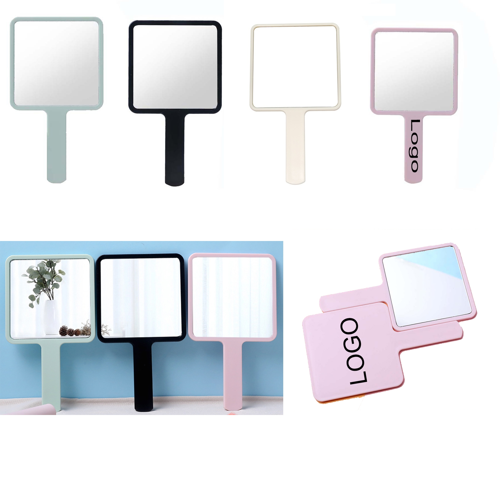 Custom Square Gift Makeup Mirror 5