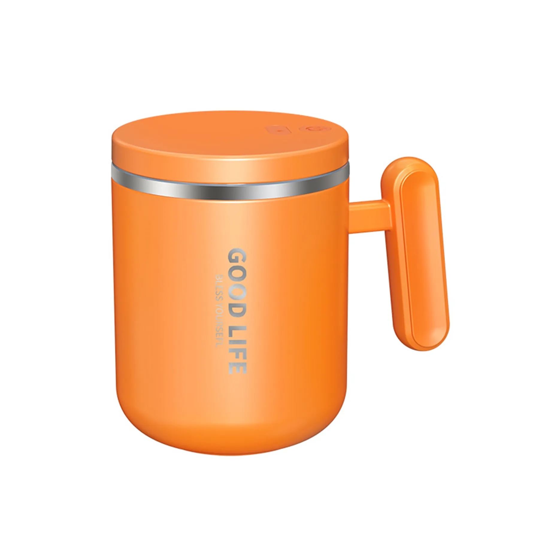13 Oz. Automatic Mixing Stainless Steel Coffee Cup 5