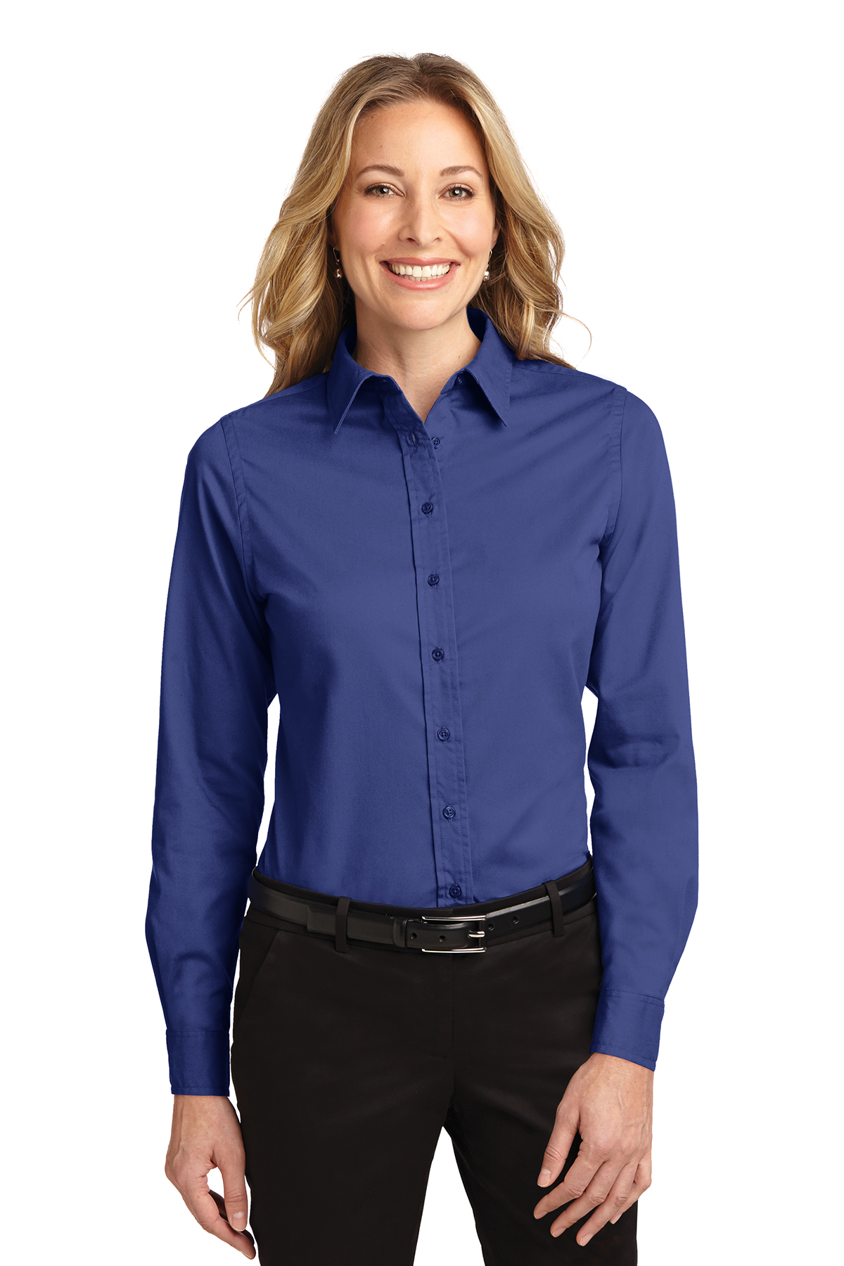 Ladies' Long Sleeve Oxford Button-Down Easy Care Shirts 17