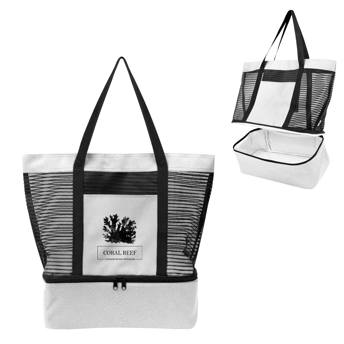 Marley rPET Mesh Tote Bag With Cooler 5