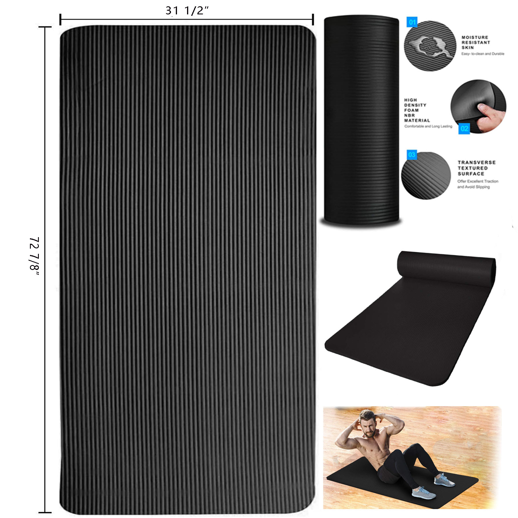 Striped Yoga Mat 1