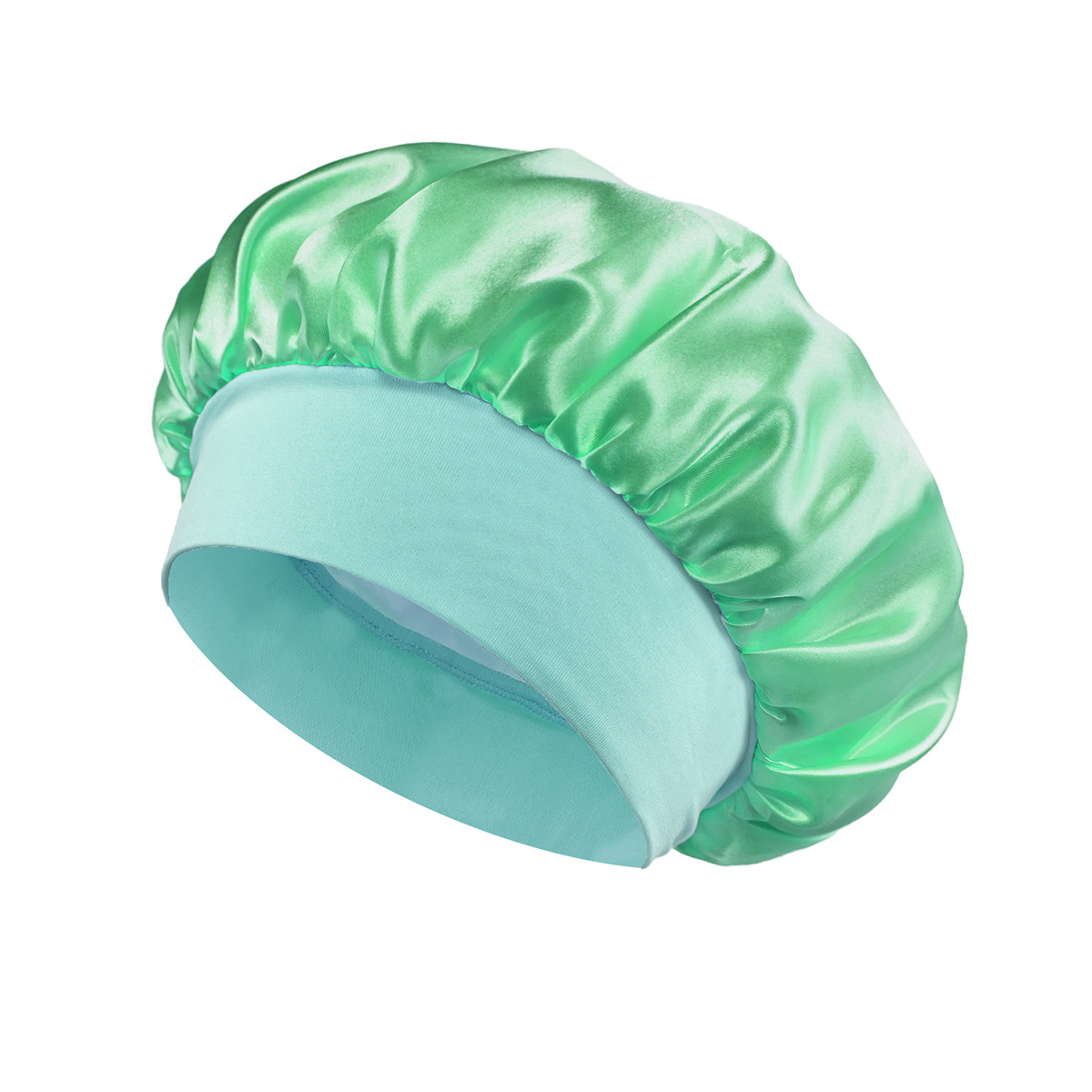 Silk Satin Sleep Hair Bonnet w/ Wide Edge for Women 13