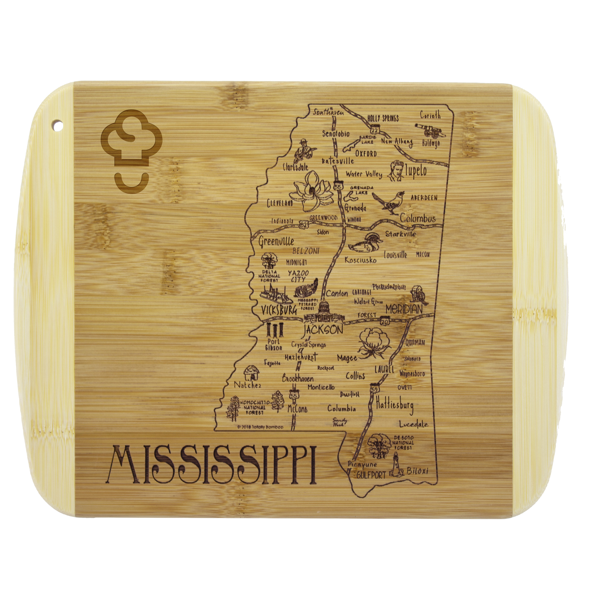 A Slice of Life Mississippi Serving & Cutting Board 1