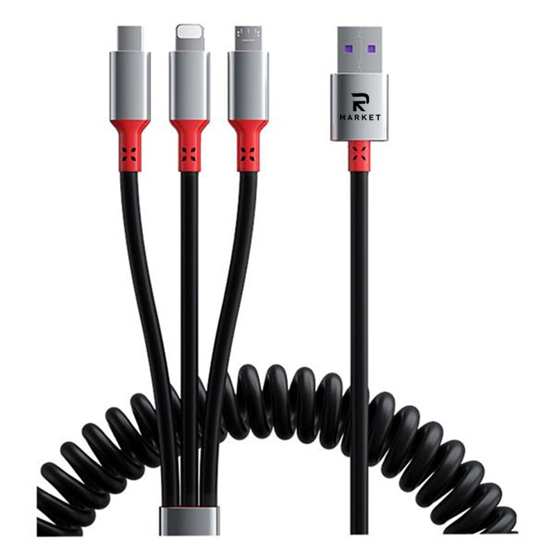 3 in 1 Retractable Charging Cord Multi USB Cable 2