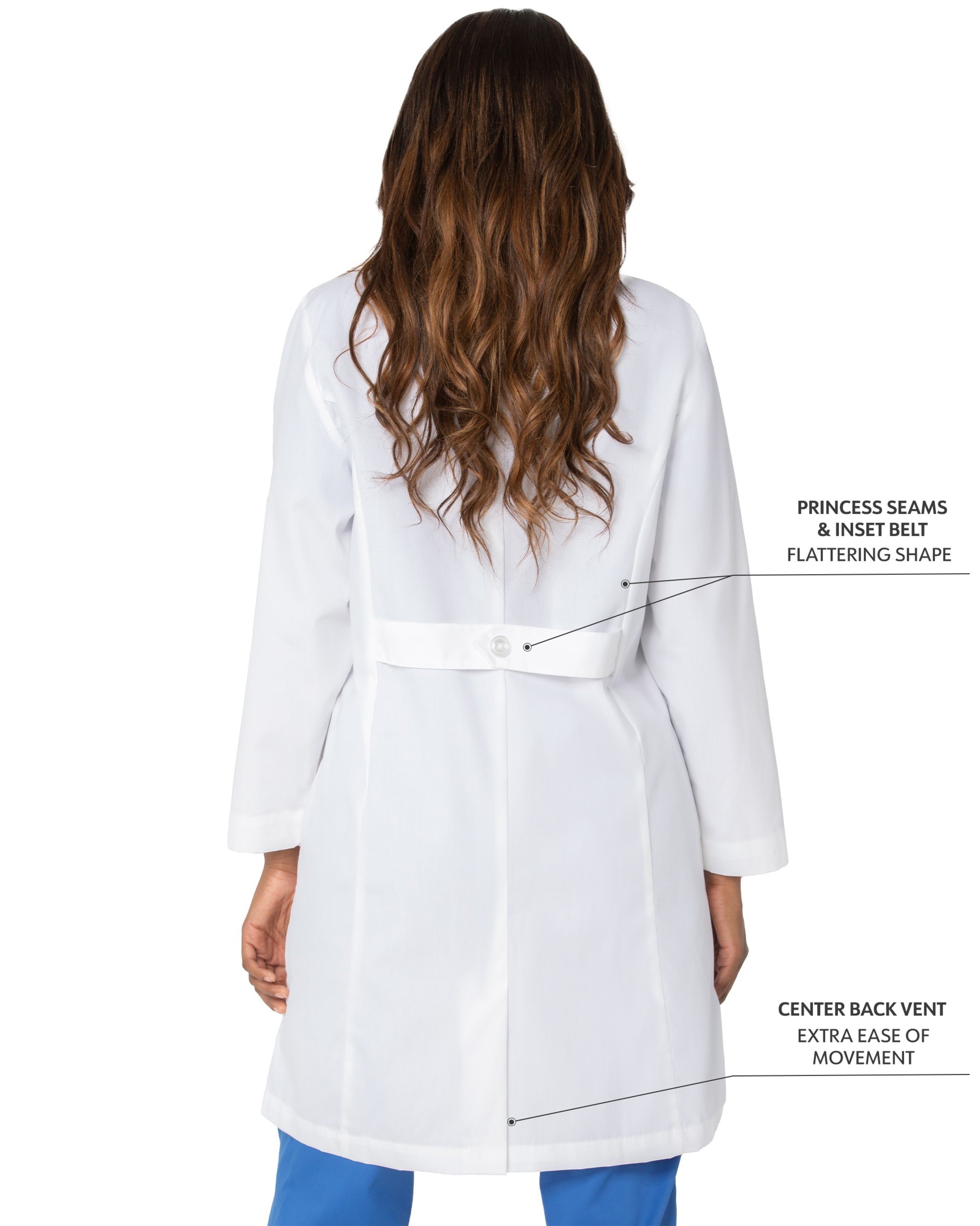Landau - Essential Lab Coats - Women's Three-Pocket 38" Full-Length Lab Coat 1