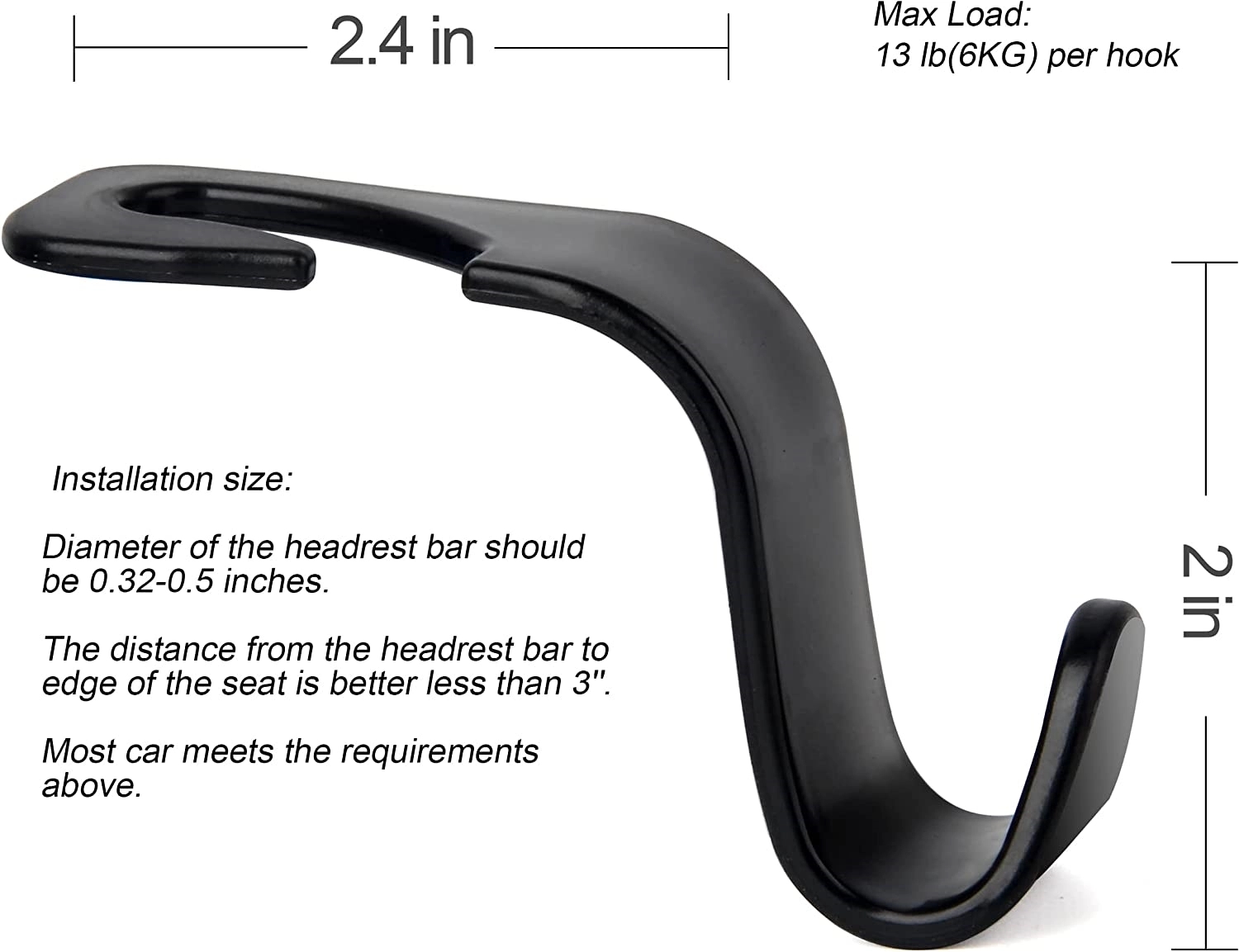 Car Seat Headrest Hook 3