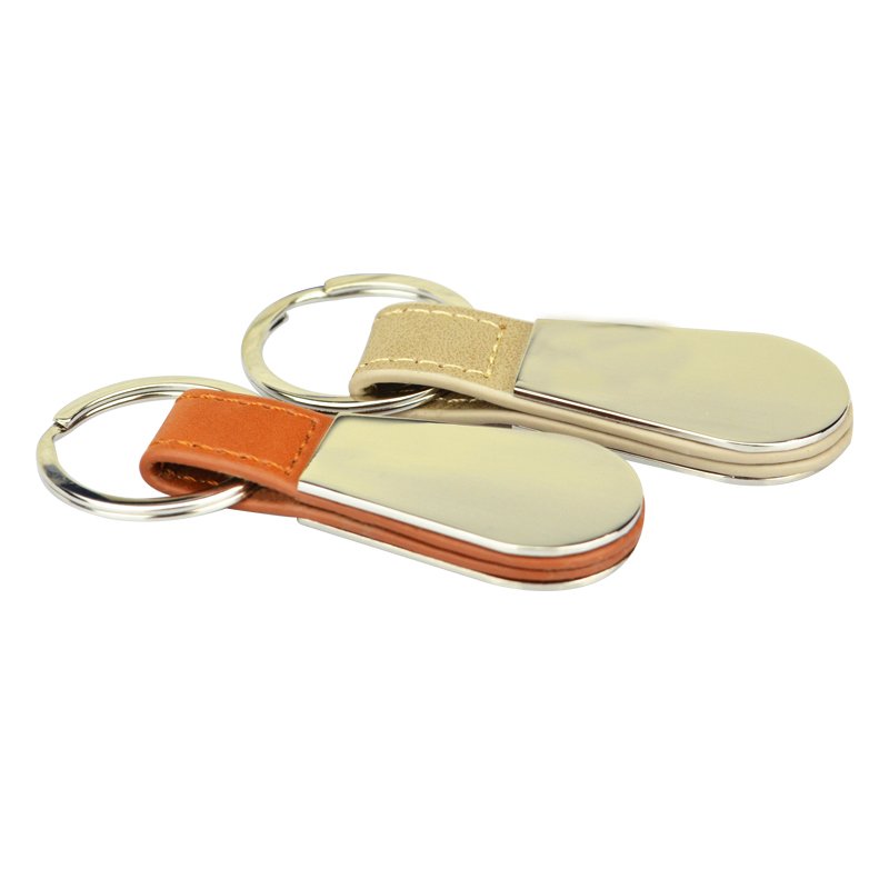ChromeLux Teardrop Leather Key Fob 2