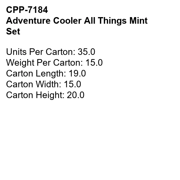 Adventure Cooler All Things Mint Set 3