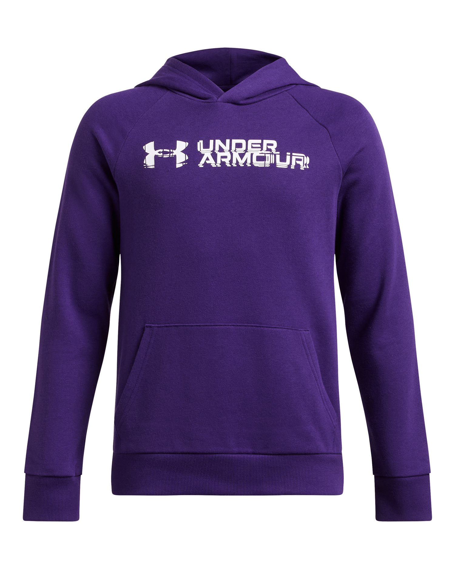 UA Rival Fleece Wordmark Boys' Hoodie, custom hoodie or sweatshirt with logo imprint 2