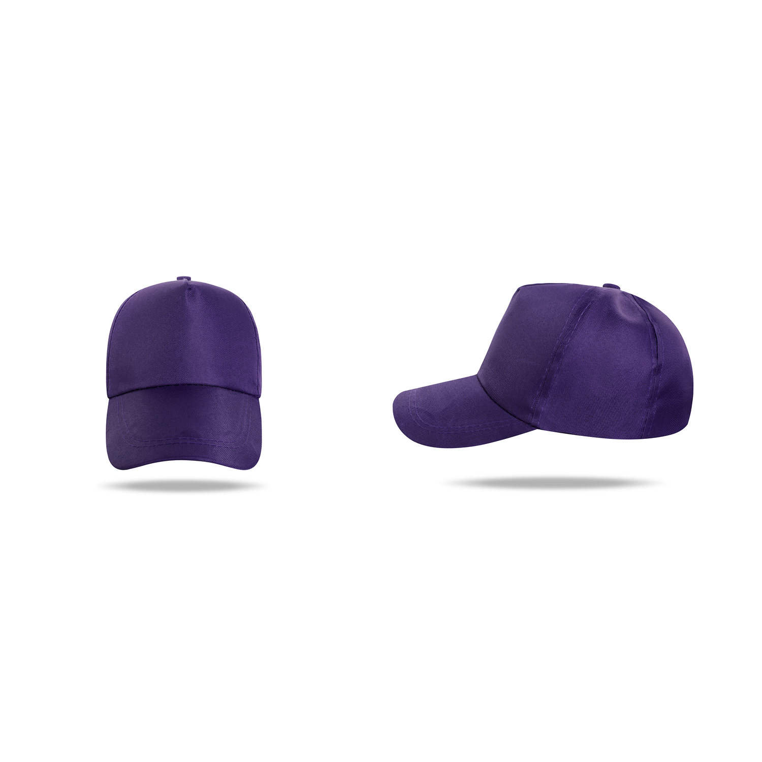 Stock Solid Color Tooling Polyester 5 Panel Cap w/Snapback Fastener 13