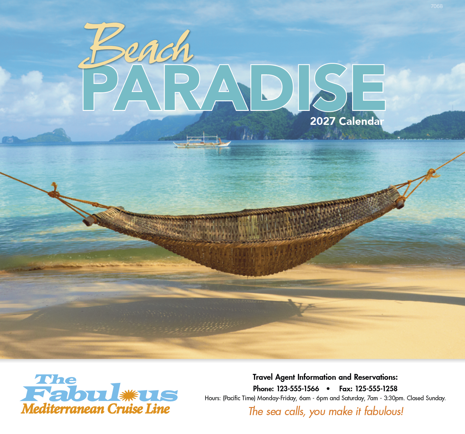 Good Value™ Beach Paradise - Stapled Calendar 29