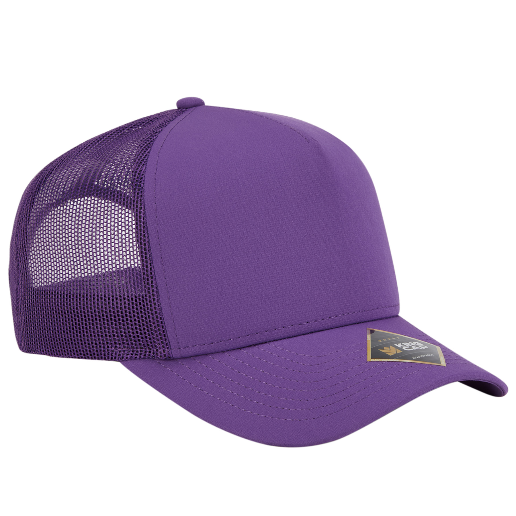Ace 5-Panel Mesh Back Trucker Cap - Sustainable Fabric 5