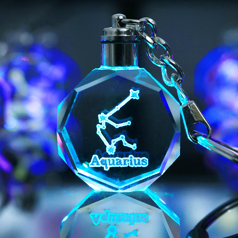 LED Crystal Keychain 2