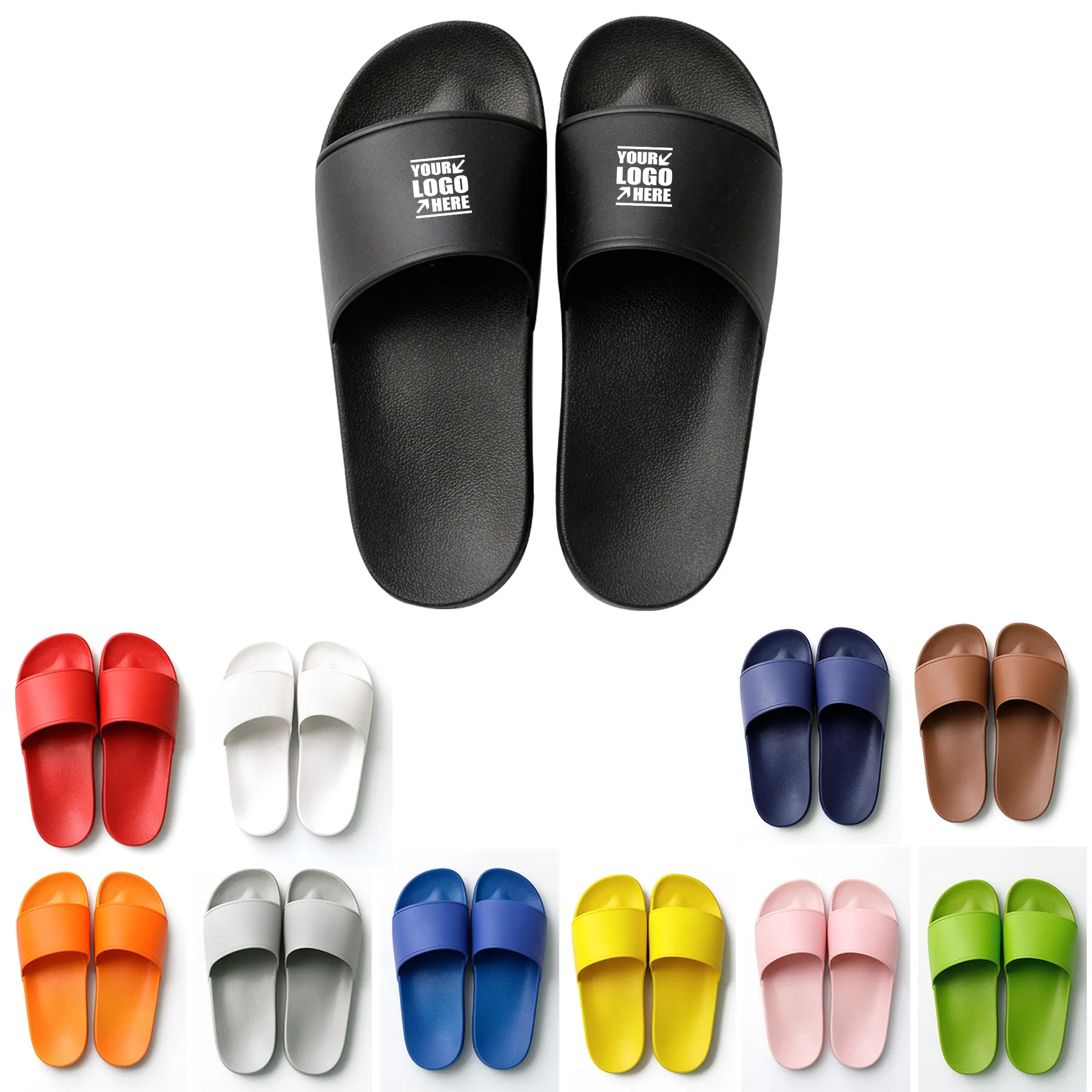 Summer PVC Slipper Slide Sandals MOQ 20 Pairs 2