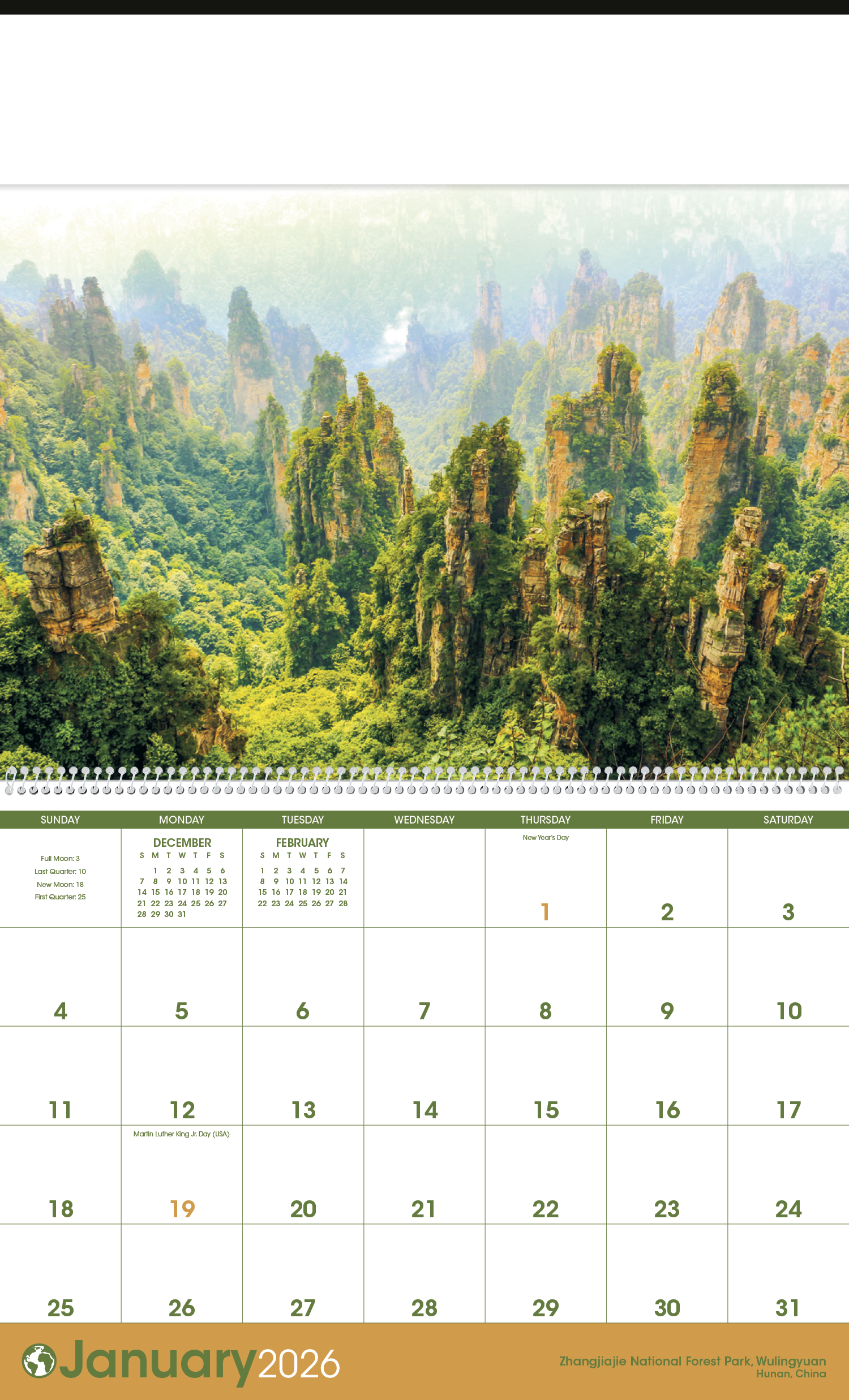 Triumph® Calendars World Scenic Calendar 31