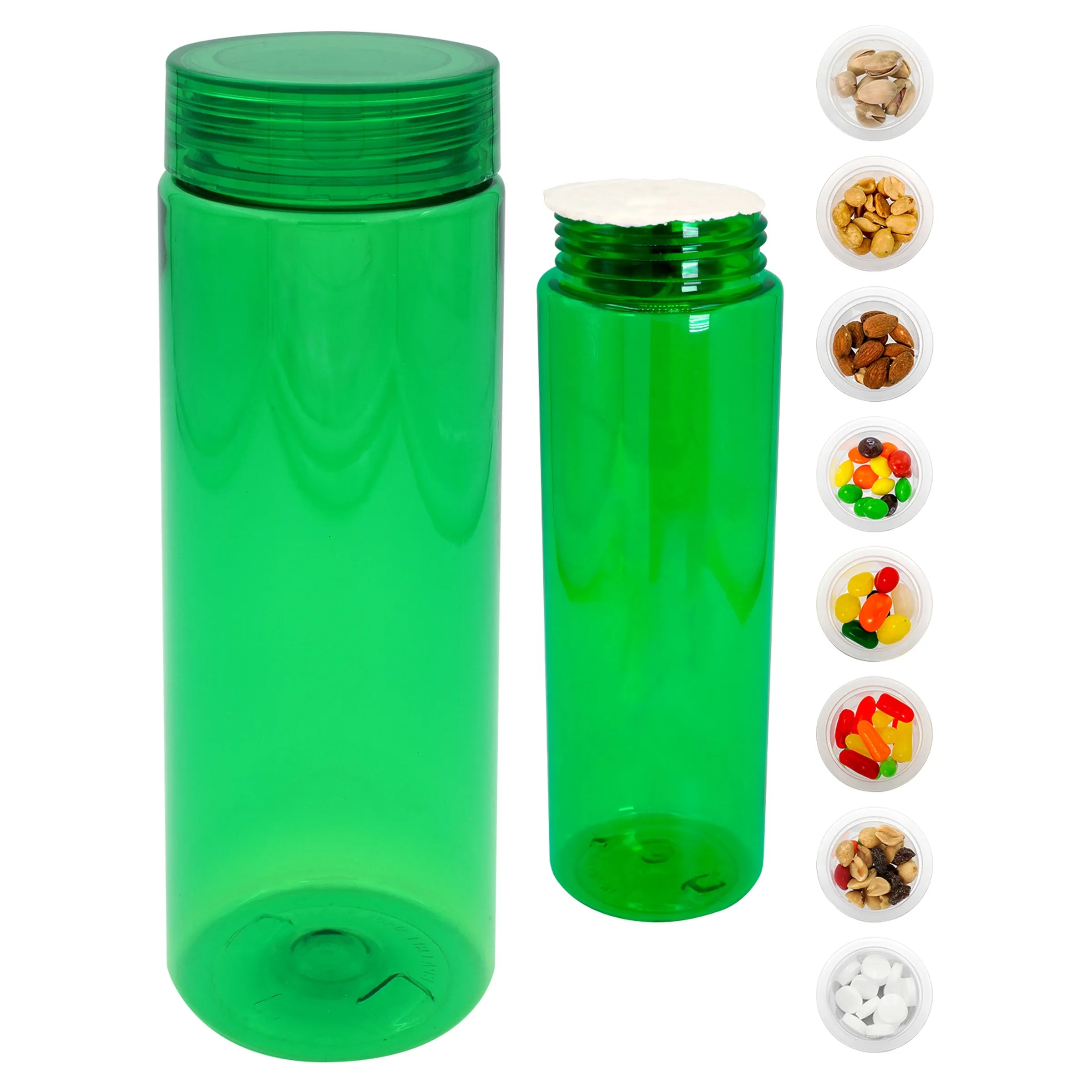 CLEAR VIEW 24 OZ. COLORFUL SNACK BOTTLE 2