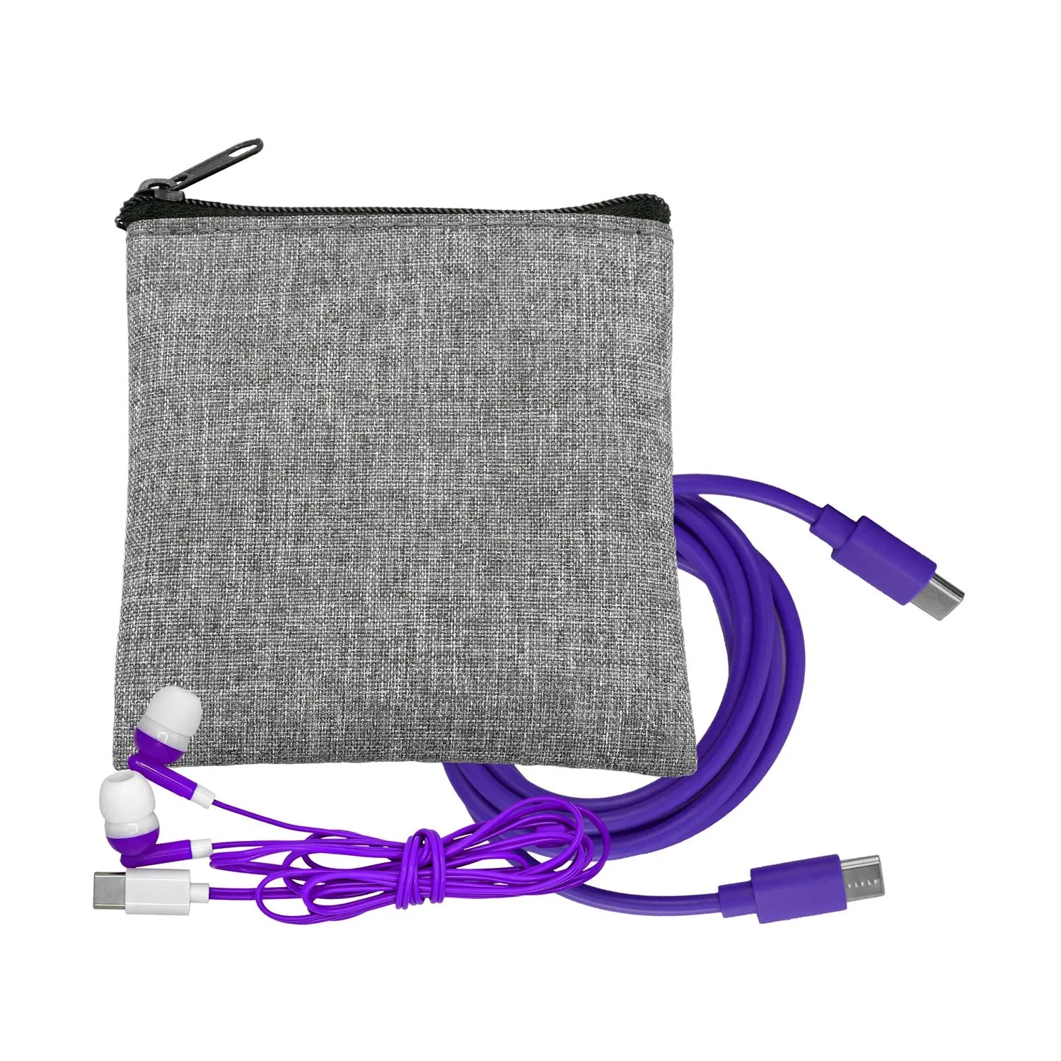 Recycled C to C Cable & Ear Bud Set 16