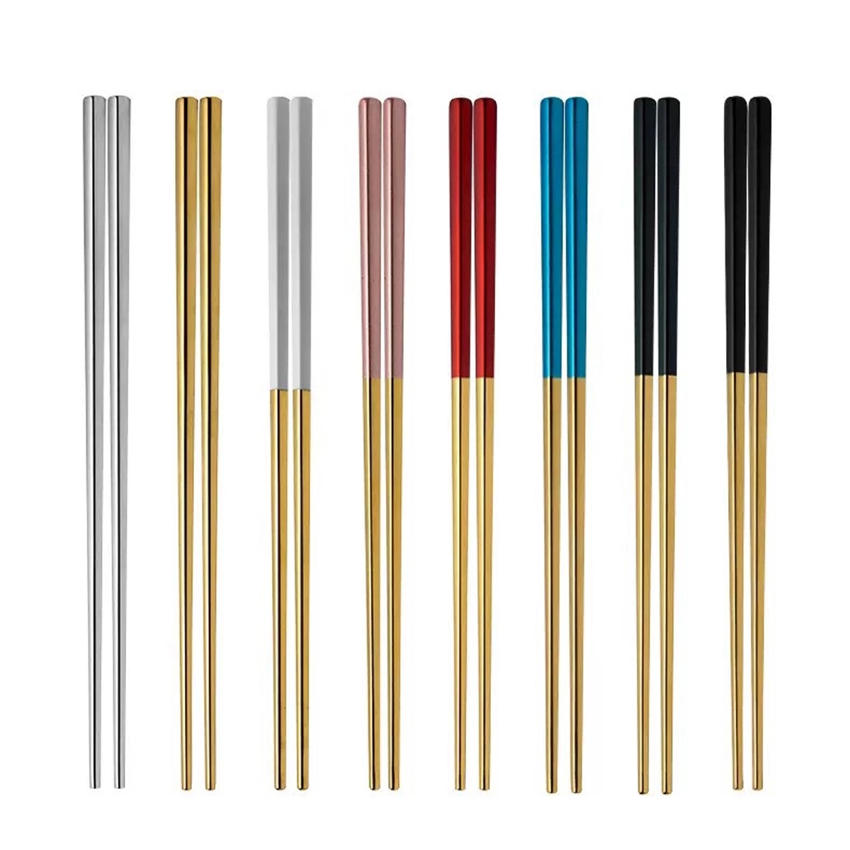 HIgh Quality Stainless Steel Antiskid Chopsticks 4