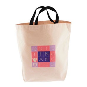 Jumbo Natural Canvas Tote Bag w/Gusset (12"x17"x7"), custom tote bag with logo imprint 2