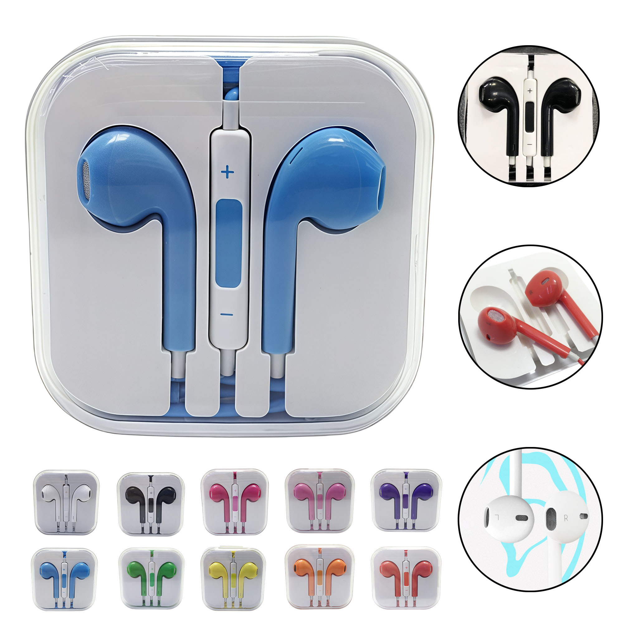 3.5mm Colorful In-Ear Headphones with Mic 7