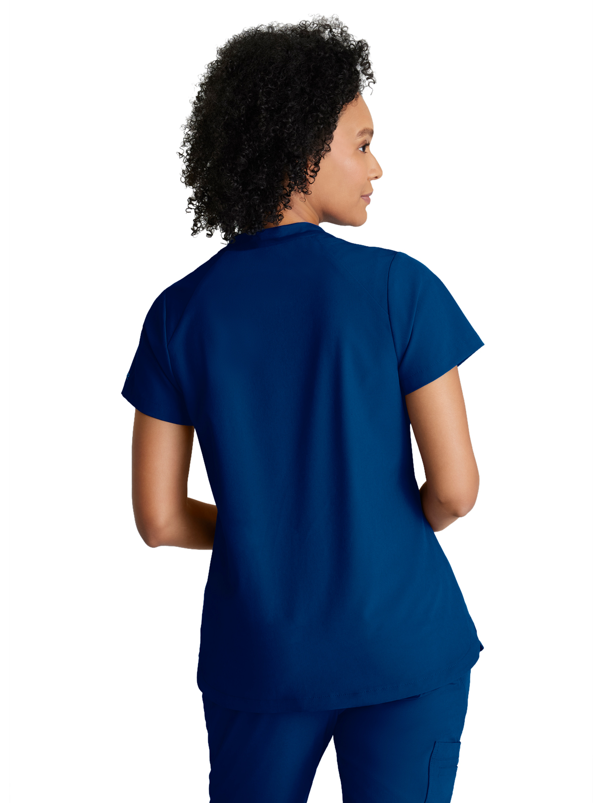 Barco One - Women's Two-Pocket Banded Zip-Collar Flux Scrub Top 4