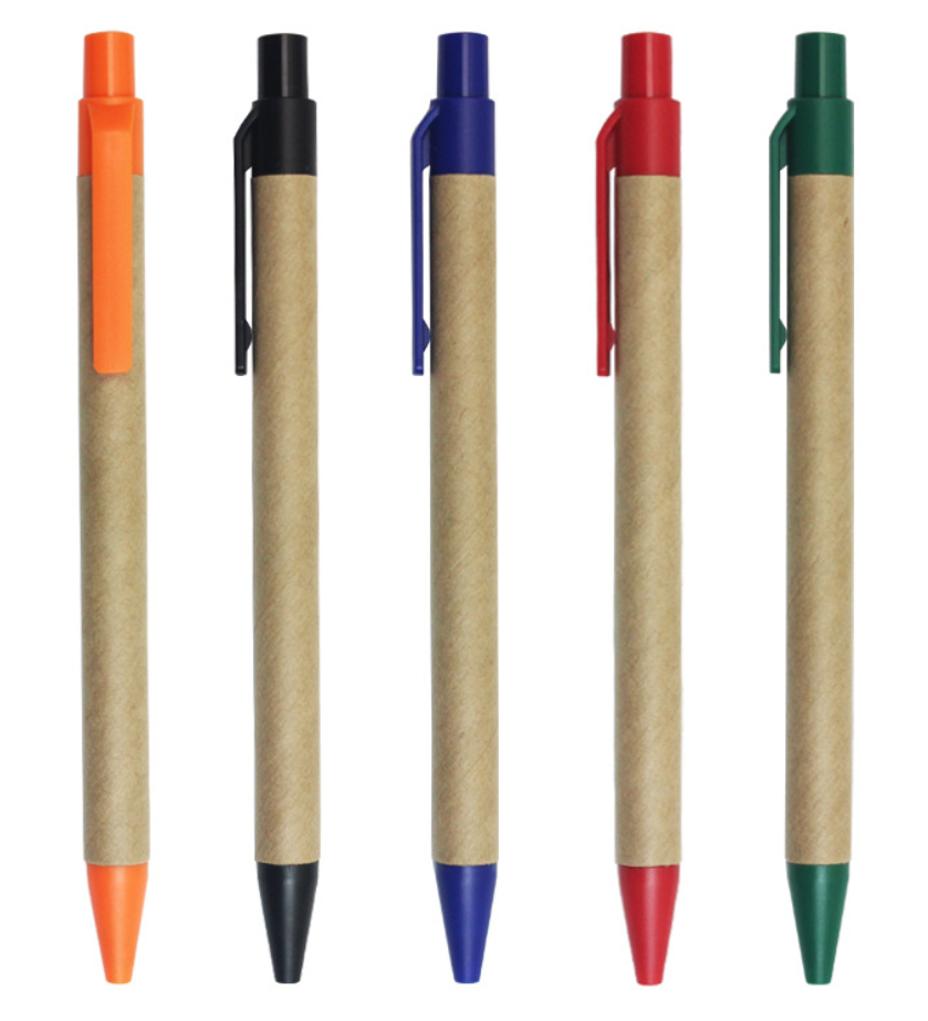 Eco-friendly Recycled Kraft Paper Ballpoint Pen (Fine Clip) 1