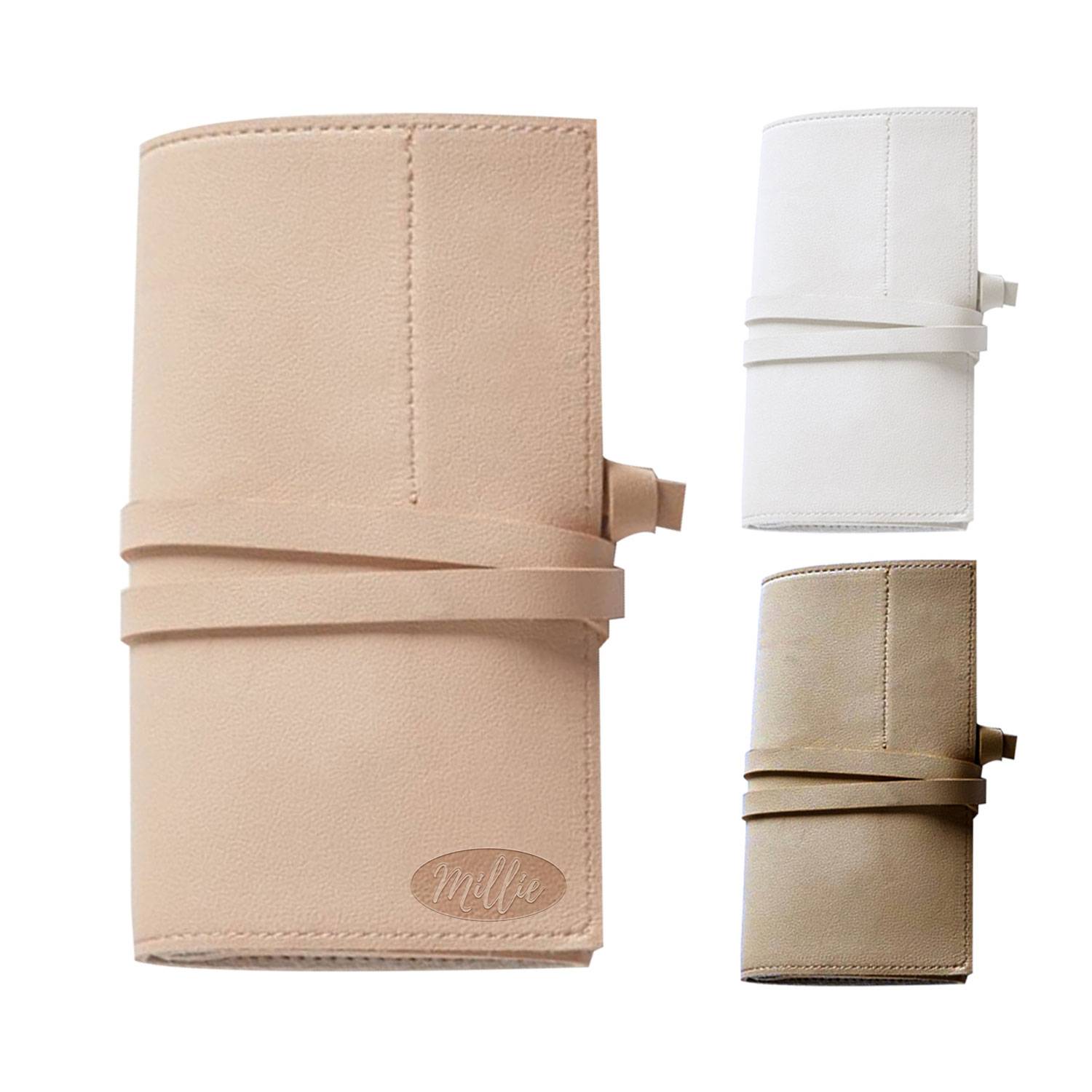 Leather Travel Cable Organizer Case Headphone Storage Bag 2