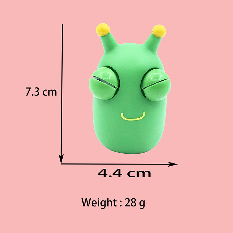 Caterpillar Popping Toy Eye Popping Worm Squeeze Toys 6