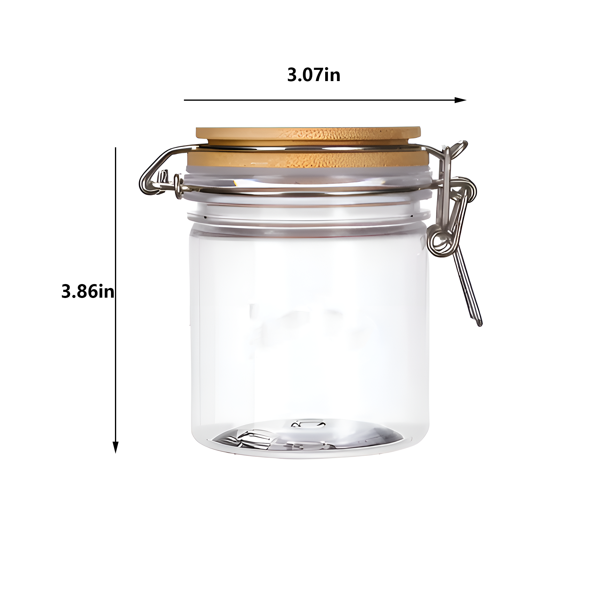 10 OZ  PCS Versatile 10 OZ Plastic Airtight Storage Jar 3