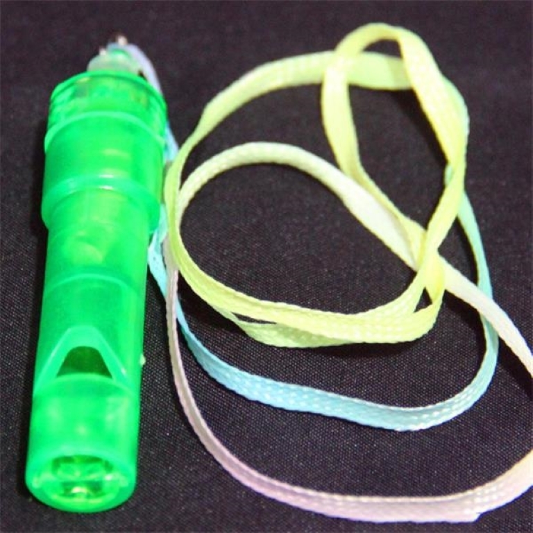 Lanyard LED Flashlight Whistle 2