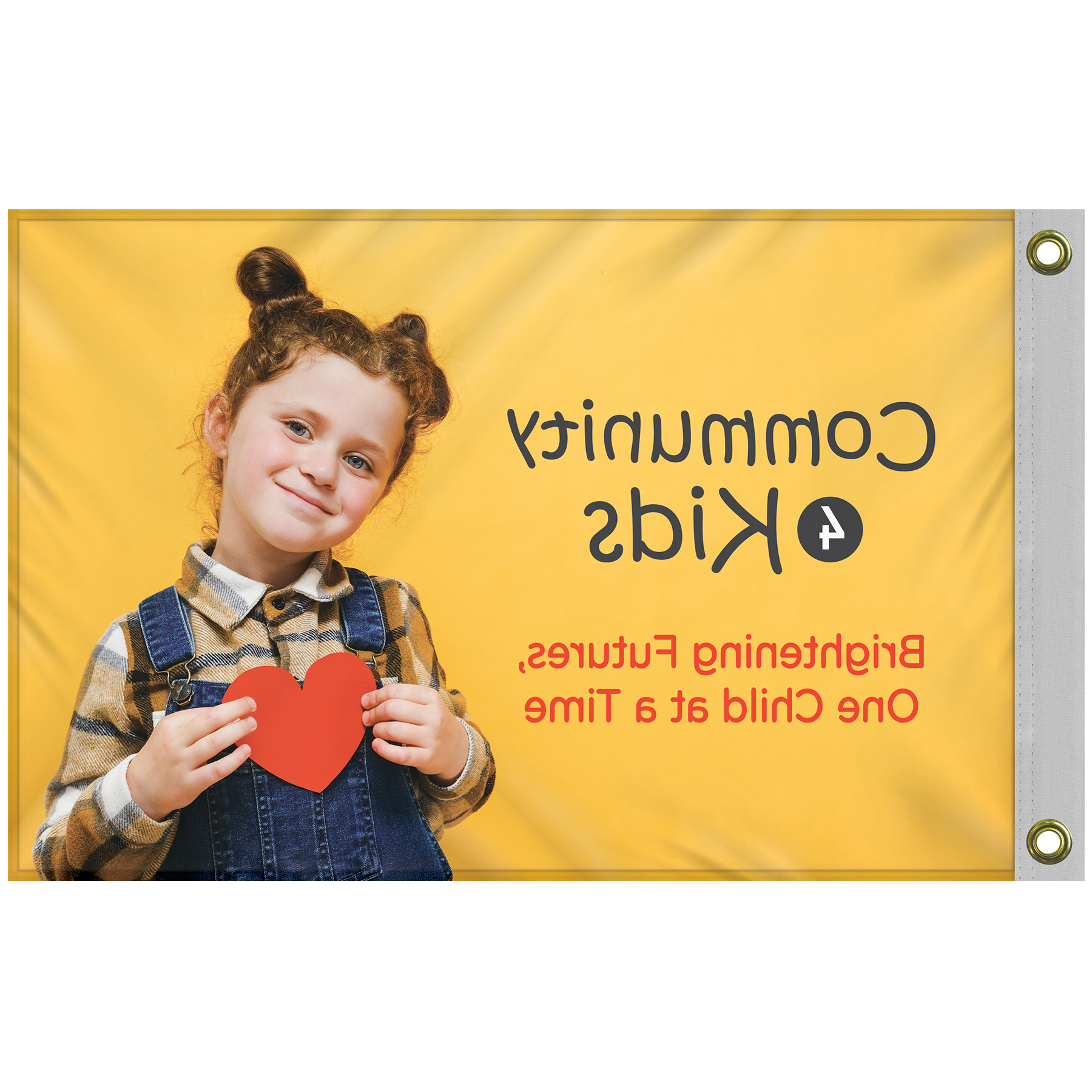 Promotional Flag Kit with 2' x 3' Flag and Silver Bracket 7