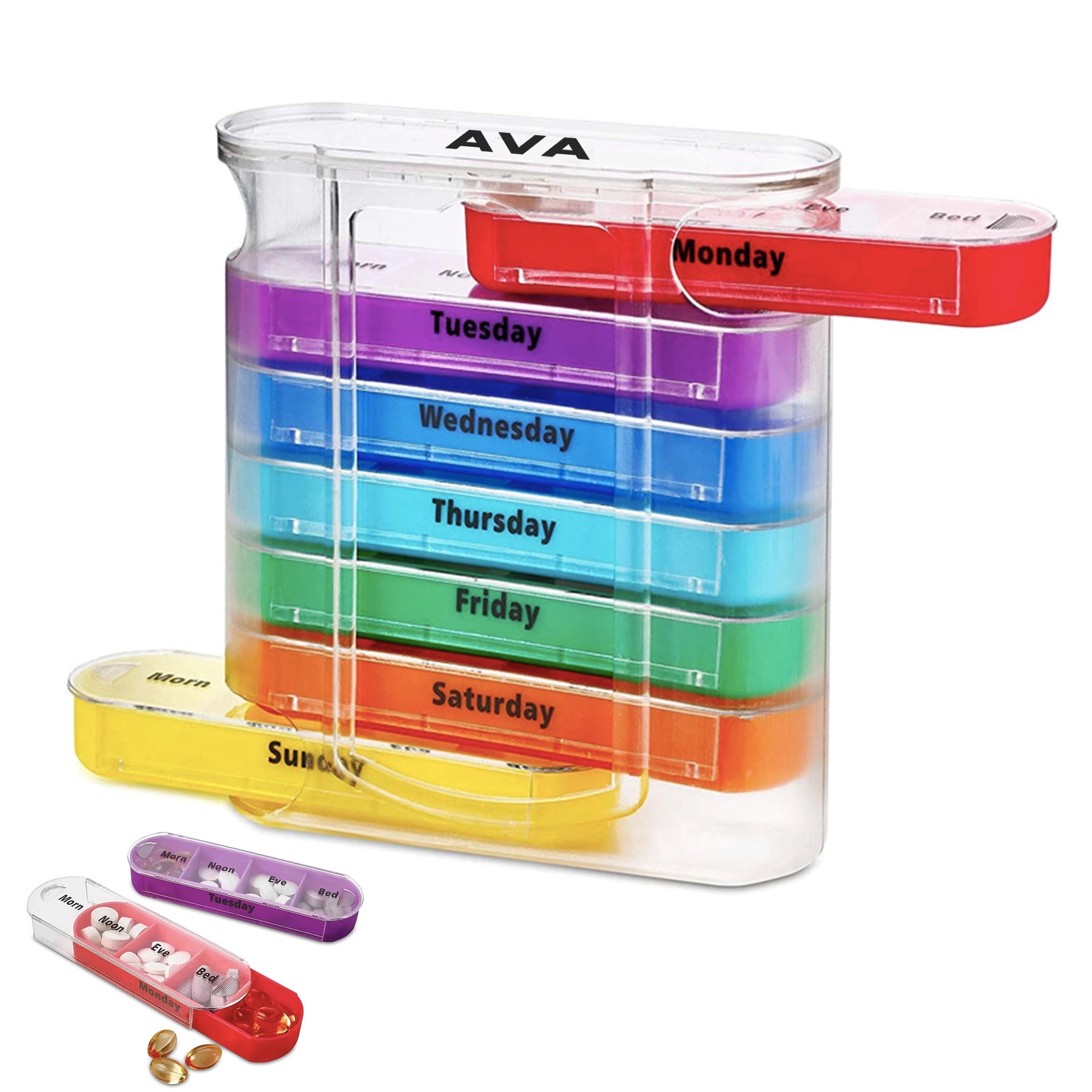 Portable Drawer Pill Box 3