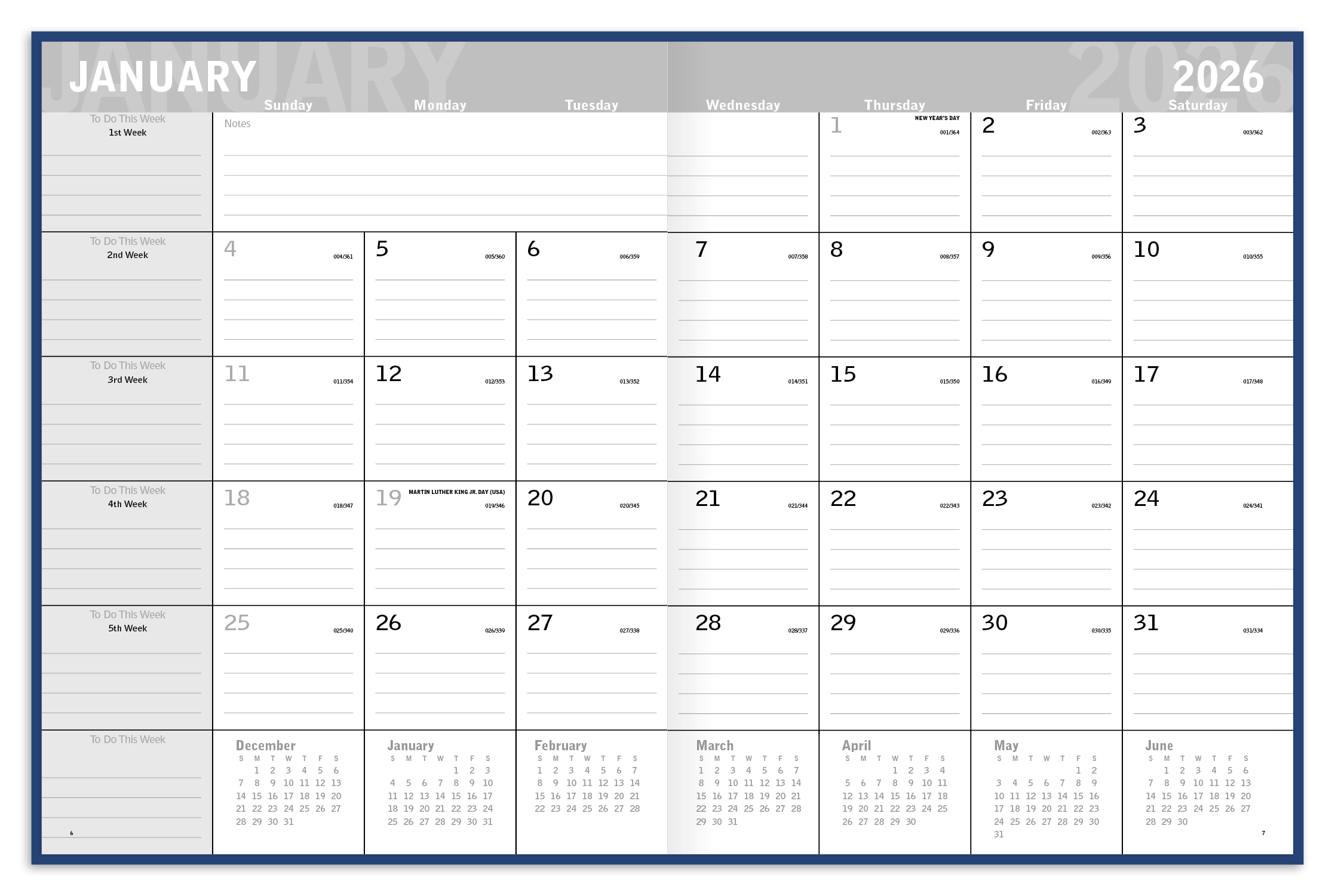 Triumph® Calendars Classic Monthly Planner 42
