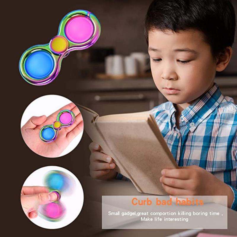 Double Bubbles Fidget Spinner Push Pop Sensory Fidget Toys 4