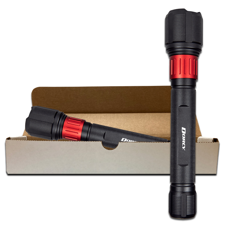 3400 LUMEN ULTRA HD USB RECHARGEABLE FLASHLIGHT WITH POWERBANK-RED 1