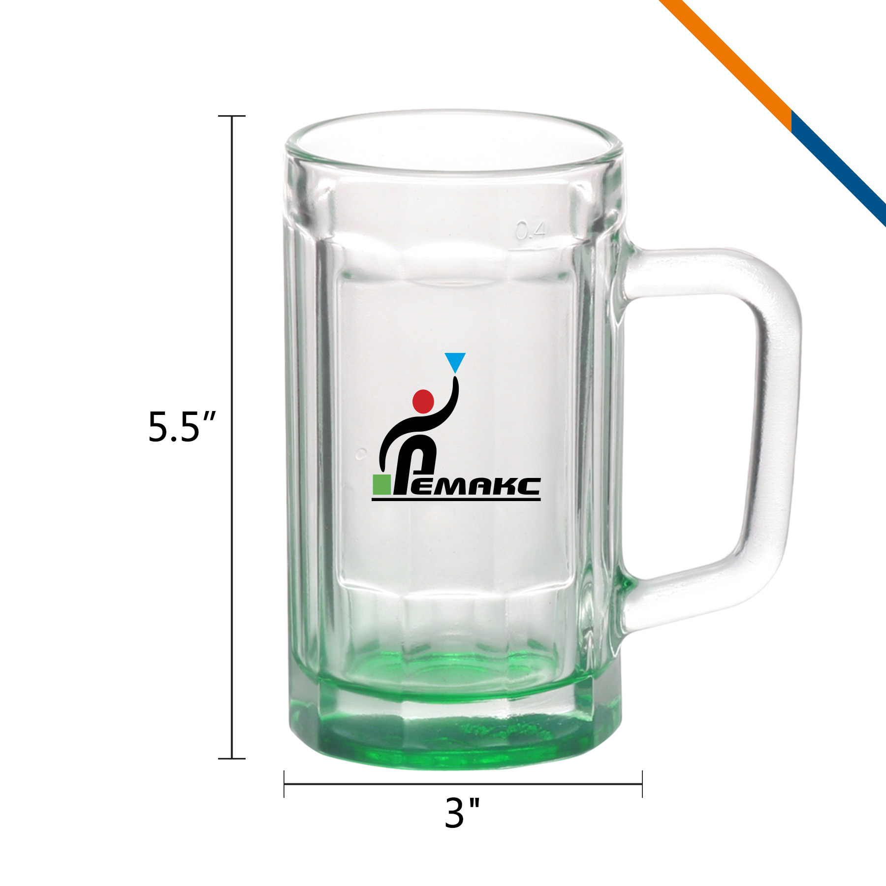 Lilah Glass Beer Mugs-15OZ 10
