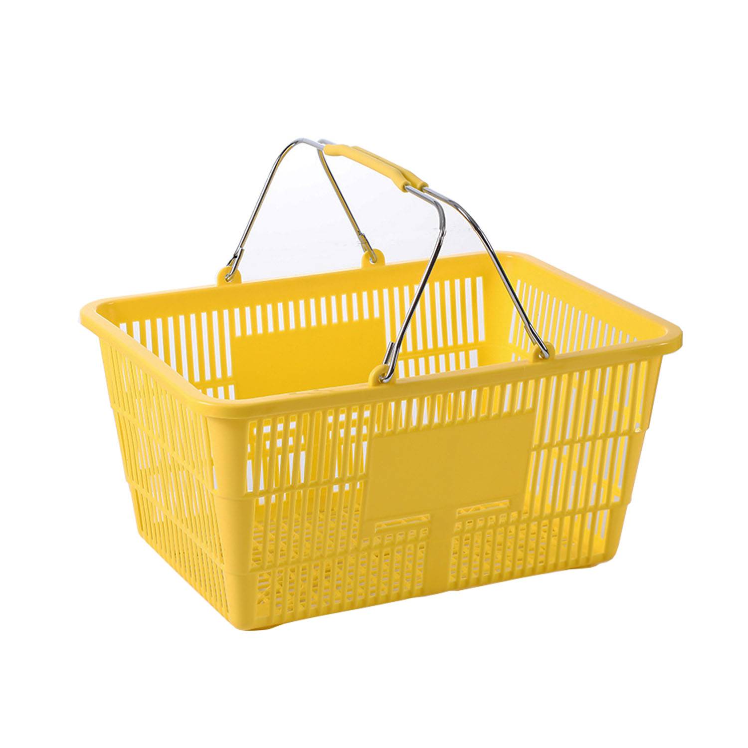 Sturdy Plastic Shopping Basket with Handles 2