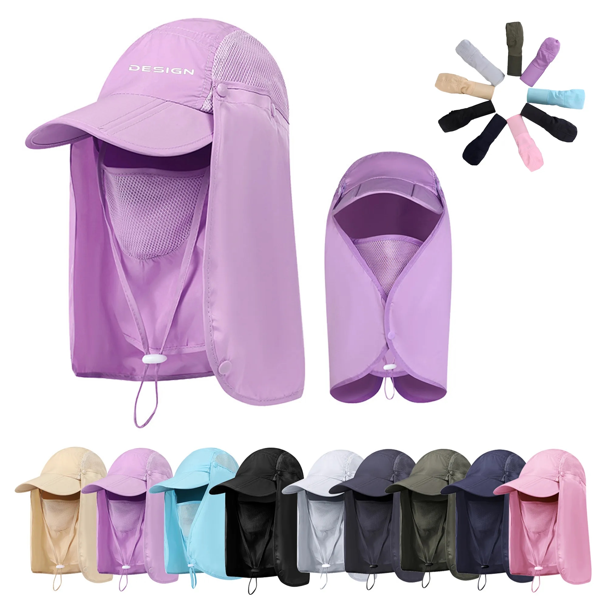 Multifunctional Fishing Hat With Neck & Face Flap Cover 4