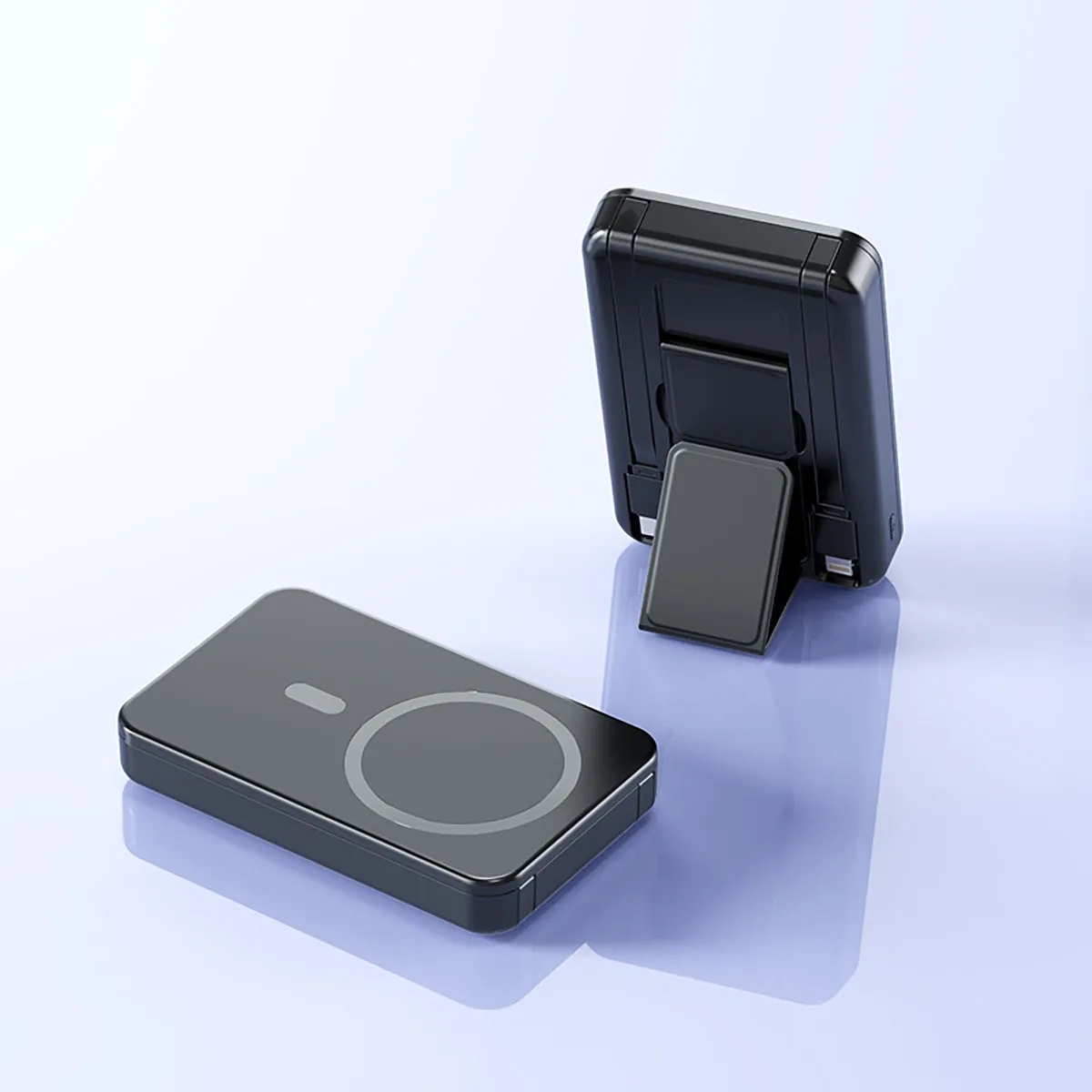 Magnetic Wireless Portable Charger with Foldable Stand 2
