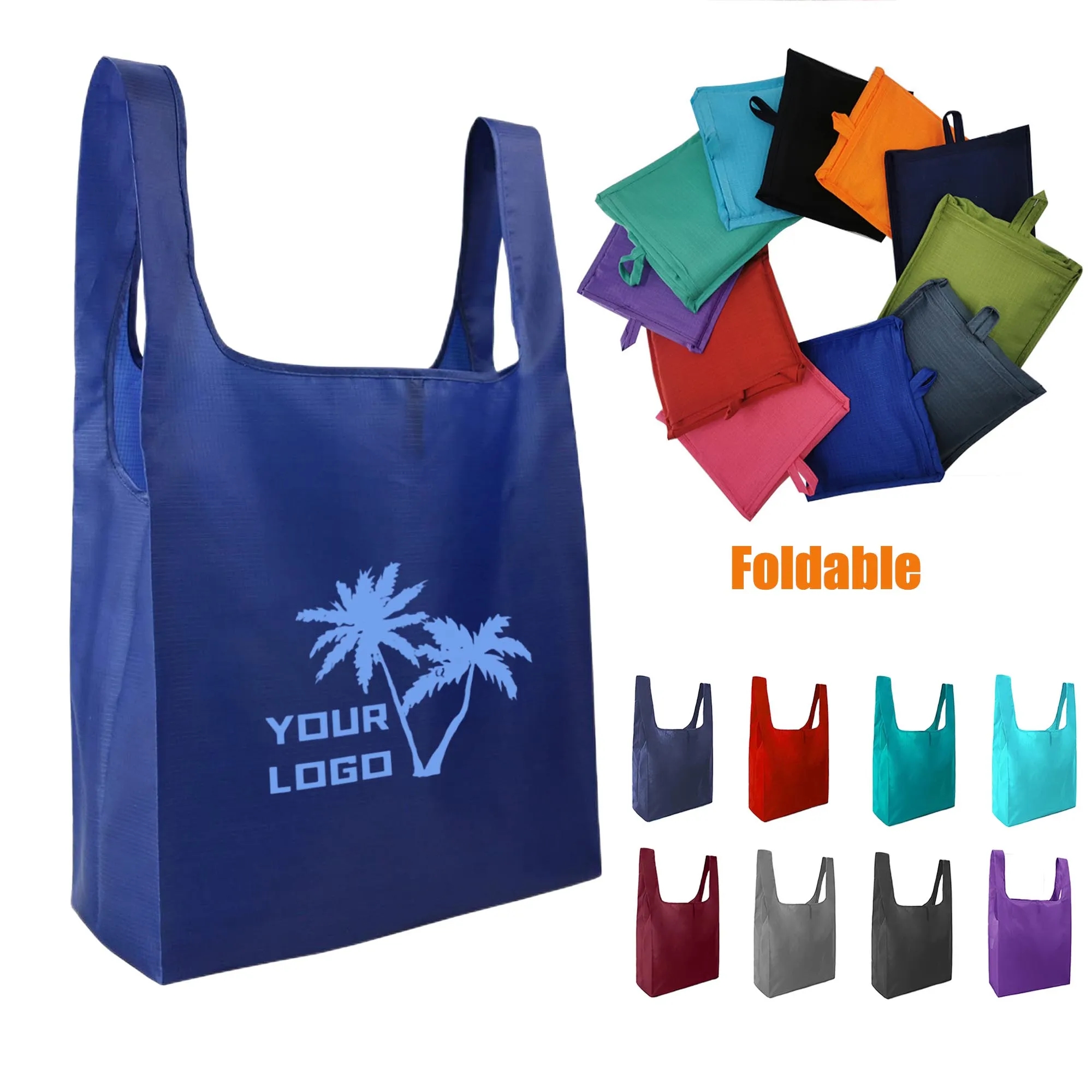 MOQ50 Foldable Reusable Grocery Bag 1