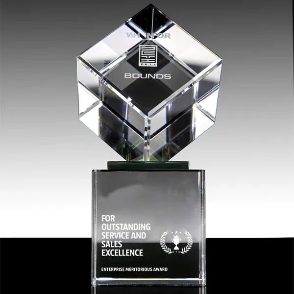 Occasion Cube on Column Crystal Base 7