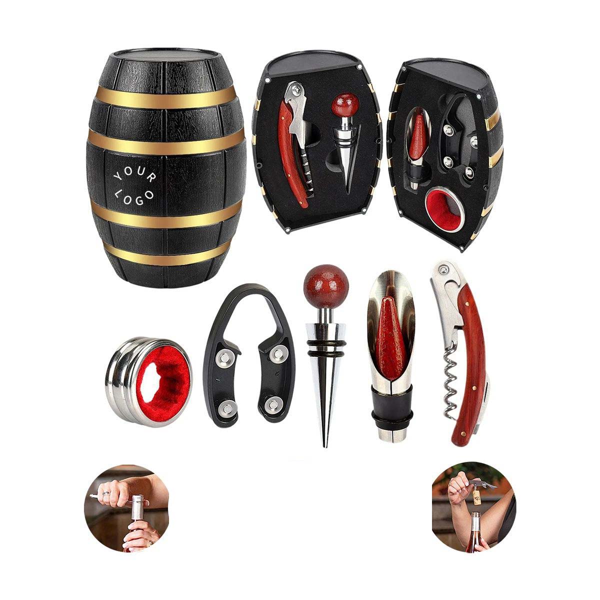 Portable Wine Tool Gift Set with Sophisticated Look 4