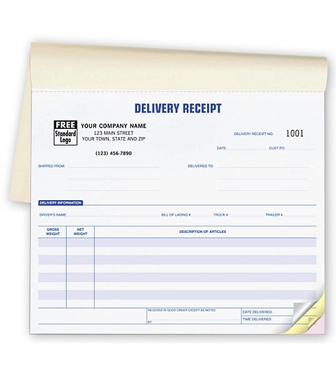 Delivery Receipts, Booked 3
