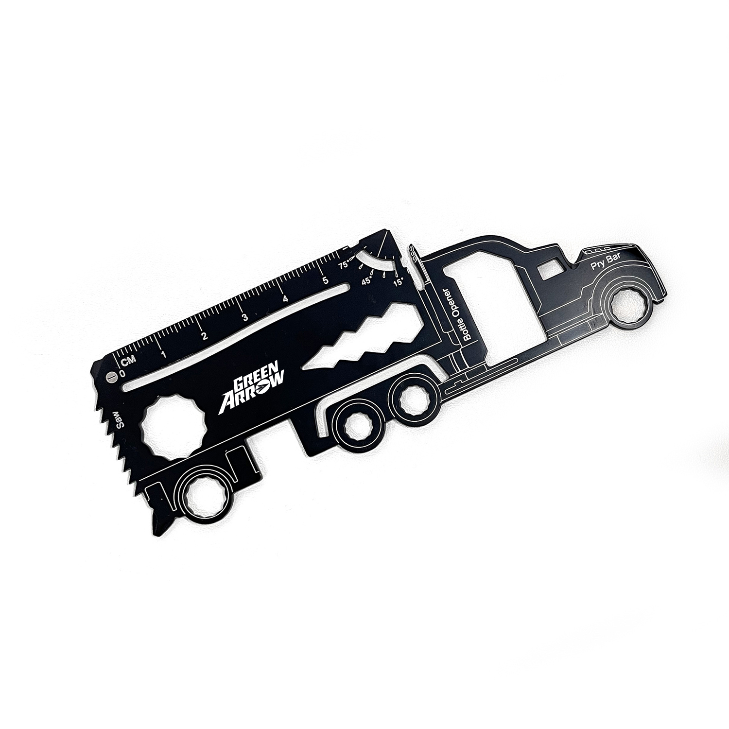 GearCard 21-in-1 Truck-Shaped Multi-Tool Card – Stainless Steel Wallet EDC Gadget 1